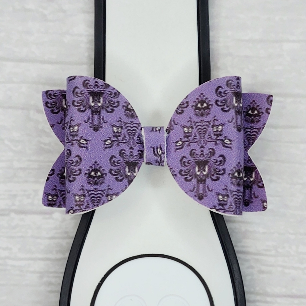 GLOW IN THE DARK Haunted Mansion Wallpaper Magicband Bow
